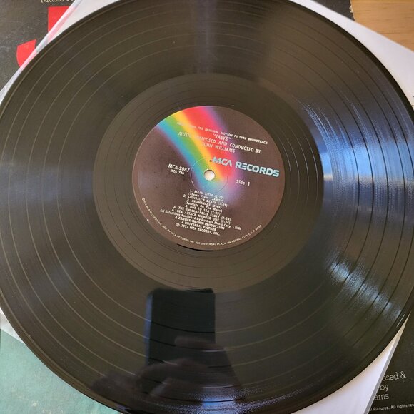 Jaws Original Movie Soundtrack 1975 Vinyl Record MCA-2087 Spielberg Williams LPC - Picture 5 of 10